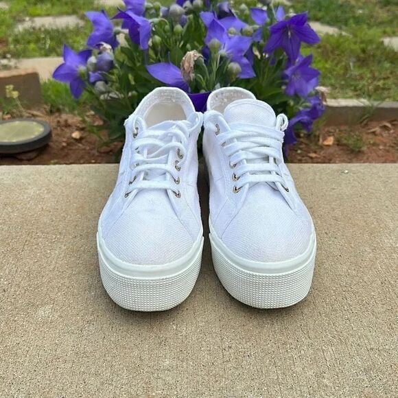 Superga White Platform Sneaker  - Picture 2 of 12